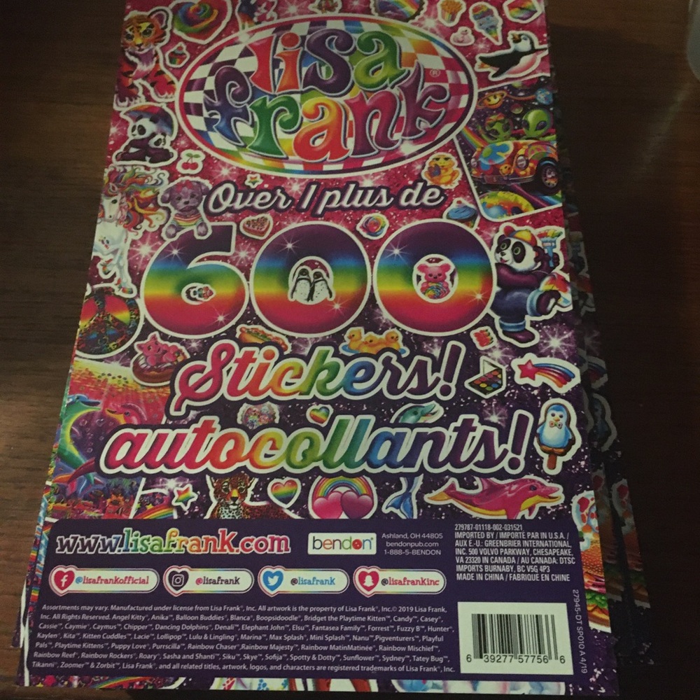 Lisa Frank 6000+ Stickers Bundle- 406 $35 FIRM